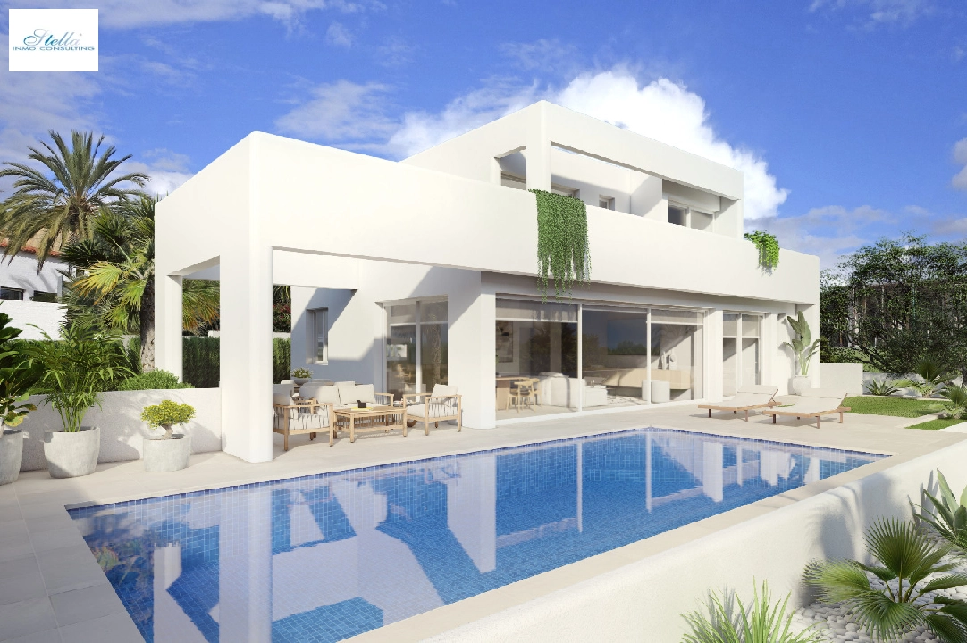 Villa in Benissa(Baladrar) zu verkaufen, Wohnfläche 138 m², Baujahr 2023, Klimaanlage, Grundstück 625 m², 3 Schlafzimmer, 3 Badezimmer, Pool, ref.: BI-BE.H-884-1
