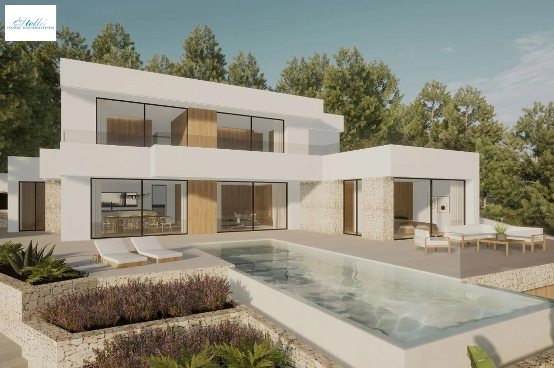 Villa in Moraira(Pla del Mar) zu verkaufen, Wohnfläche 340 m², Baujahr 2023, Klimaanlage, Grundstück 1070 m², 4 Schlafzimmer, 4 Badezimmer, Pool, ref.: BI-MT.H-787-1