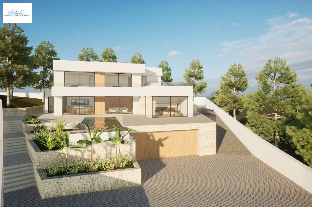 Villa in Moraira(Pla del Mar) zu verkaufen, Wohnfläche 340 m², Baujahr 2023, Klimaanlage, Grundstück 1070 m², 4 Schlafzimmer, 4 Badezimmer, Pool, ref.: BI-MT.H-787-13
