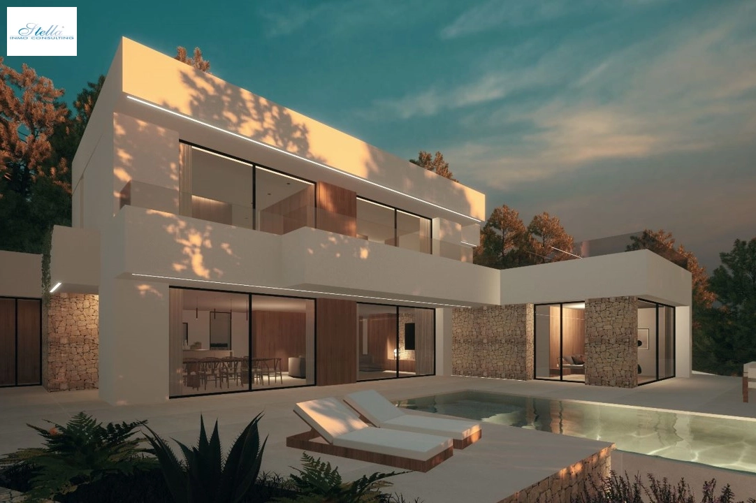 Villa in Moraira(Pla del Mar) zu verkaufen, Wohnfläche 340 m², Baujahr 2023, Klimaanlage, Grundstück 1070 m², 4 Schlafzimmer, 4 Badezimmer, Pool, ref.: BI-MT.H-787-15