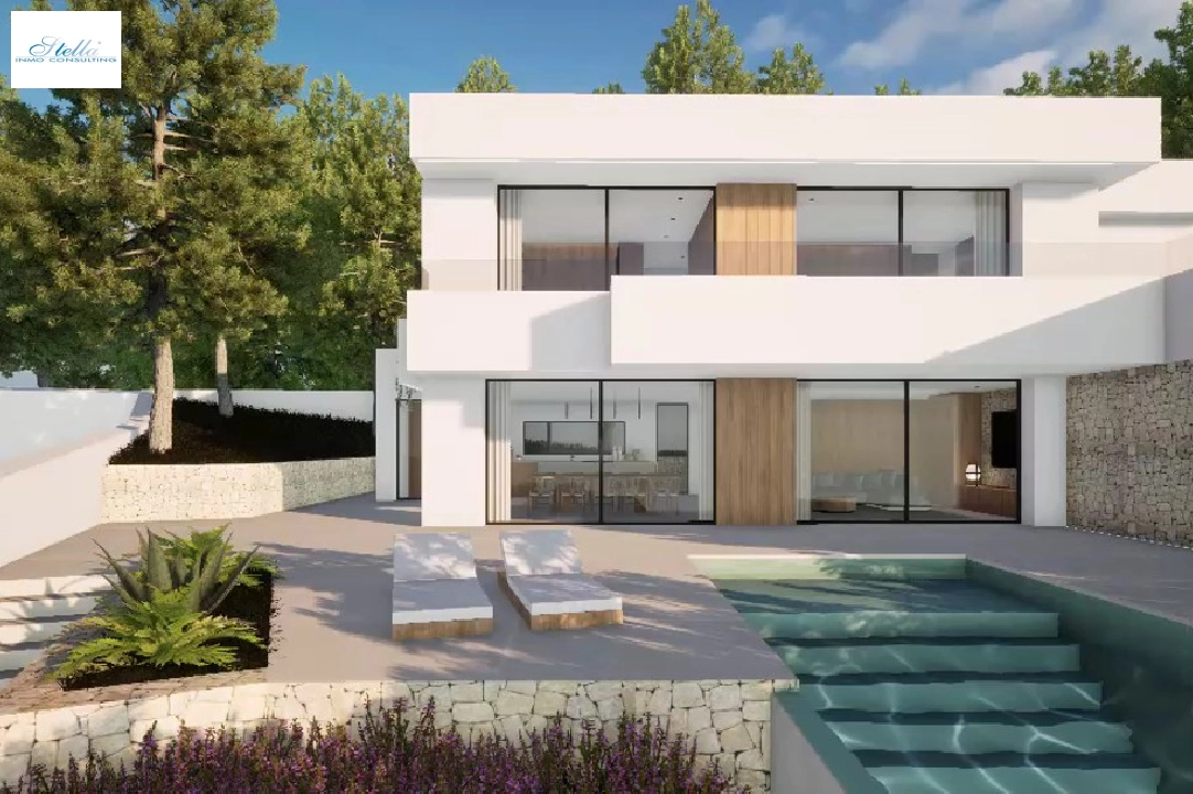 Villa in Moraira(Pla del Mar) zu verkaufen, Wohnfläche 340 m², Baujahr 2023, Klimaanlage, Grundstück 1070 m², 4 Schlafzimmer, 4 Badezimmer, Pool, ref.: BI-MT.H-787-4