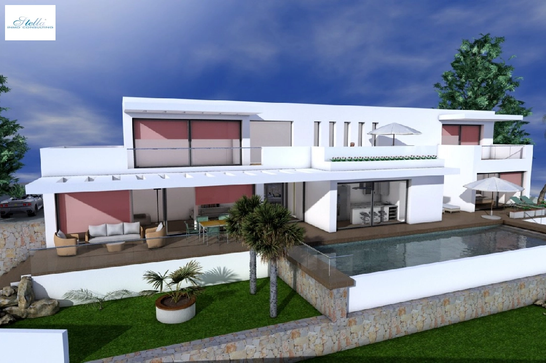 Villa in Moraira(El bosque) zu verkaufen, Wohnfläche 239 m², Klimaanlage, Grundstück 836 m², 3 Schlafzimmer, 3 Badezimmer, ref.: AM-11654DA-3700-1