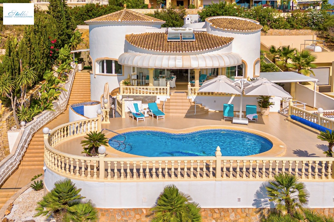 Villa in Moraira(San Jaime) zu verkaufen, Wohnfläche 315 m², Grundstück 1235 m², 4 Schlafzimmer, 3 Badezimmer, Pool, ref.: CA-H-1695-AMBE-1