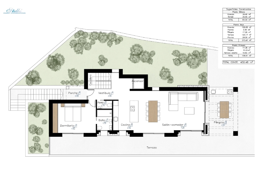 Villa in Benissa(Fanadix) zu verkaufen, Wohnfläche 450 m², Klimaanlage, Grundstück 800 m², 3 Schlafzimmer, 3 Badezimmer, Pool, ref.: CA-H-1562-AMBI-6