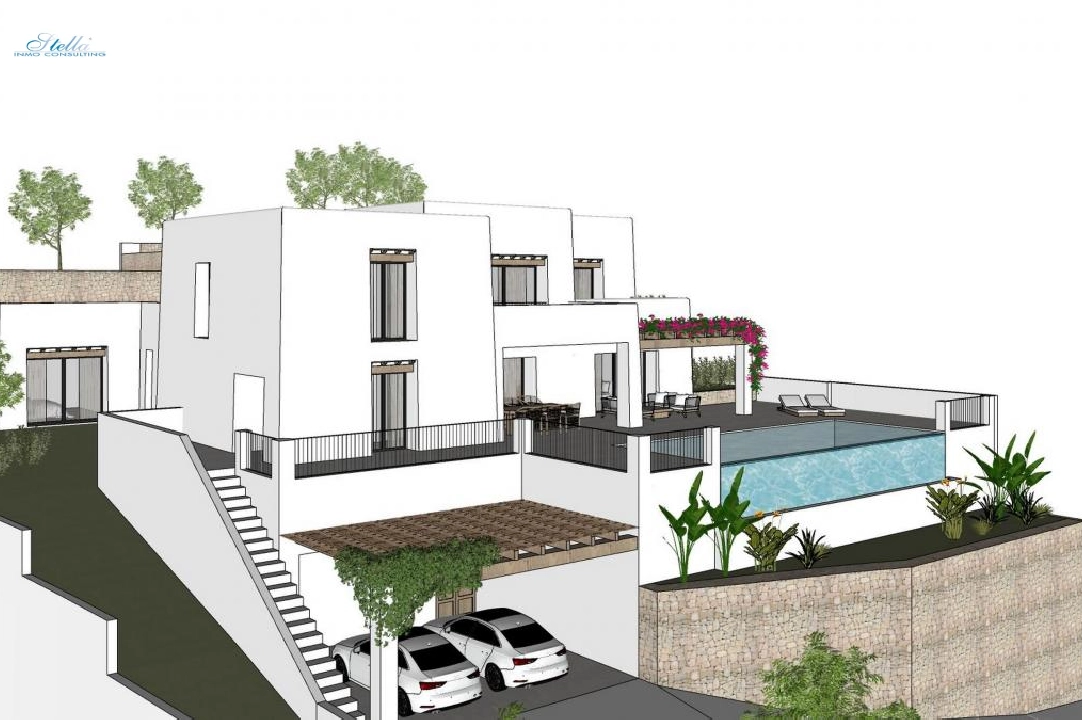 Villa in Moraira zu verkaufen, Grundstück 1000 m², 4 Schlafzimmer, 4 Badezimmer, Pool, ref.: COB-3416-2