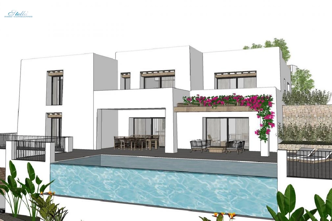 Villa in Moraira zu verkaufen, Grundstück 1000 m², 4 Schlafzimmer, 4 Badezimmer, Pool, ref.: COB-3416-7