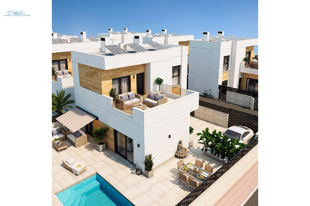 Villa in Ciudad Quesada zu verkaufen, Wohnfläche 139 m², Zustand Erstbezug, Klimaanlage, Grundstück 182 m², 3 Schlafzimmer, 2 Badezimmer, Pool, ref.: HA-CQN-110-E01-3