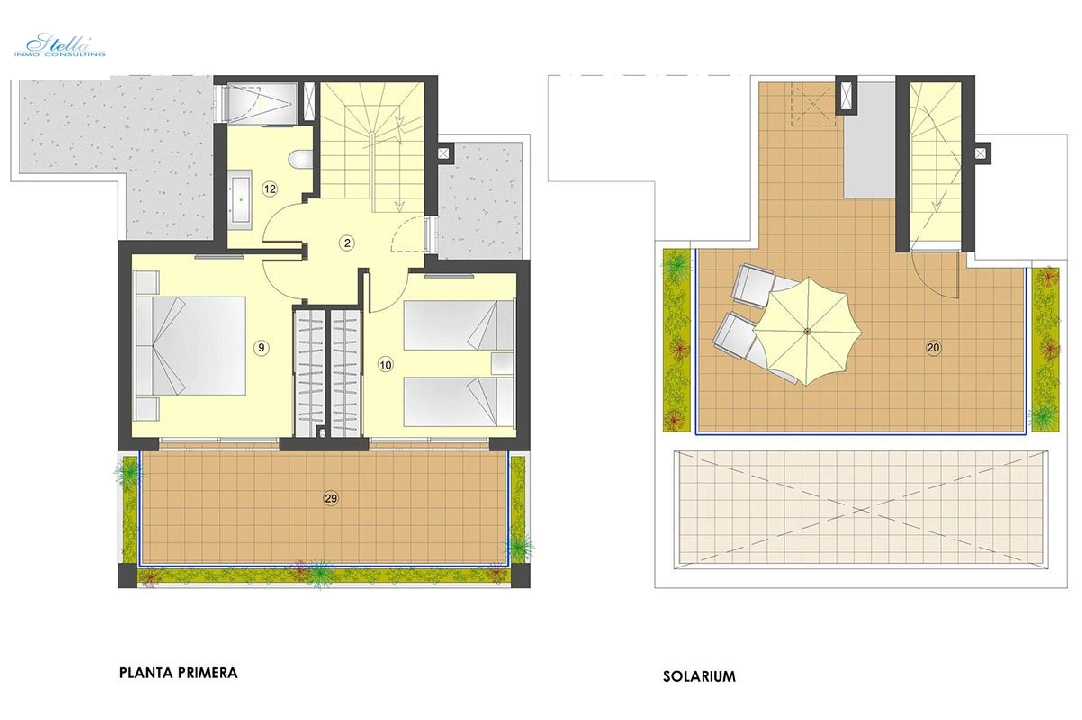 Doppelhaushälfte in San Juan de los Terreros zu verkaufen, Wohnfläche 228 m², Zustand Erstbezug, Klimaanlage, Grundstück 251 m², 2 Schlafzimmer, 2 Badezimmer, ref.: HA-STN-150-D02-10
