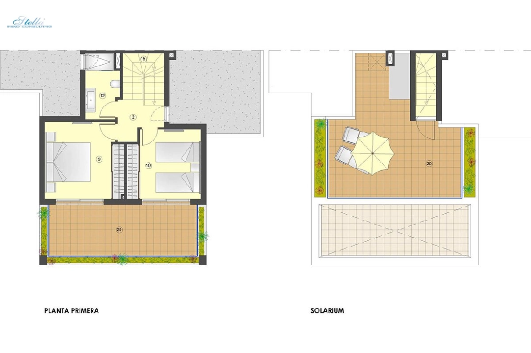 Doppelhaushälfte in San Juan de los Terreros zu verkaufen, Wohnfläche 271 m², Zustand Erstbezug, Klimaanlage, Grundstück 249 m², 3 Schlafzimmer, 2 Badezimmer, ref.: HA-STN-150-D01-11