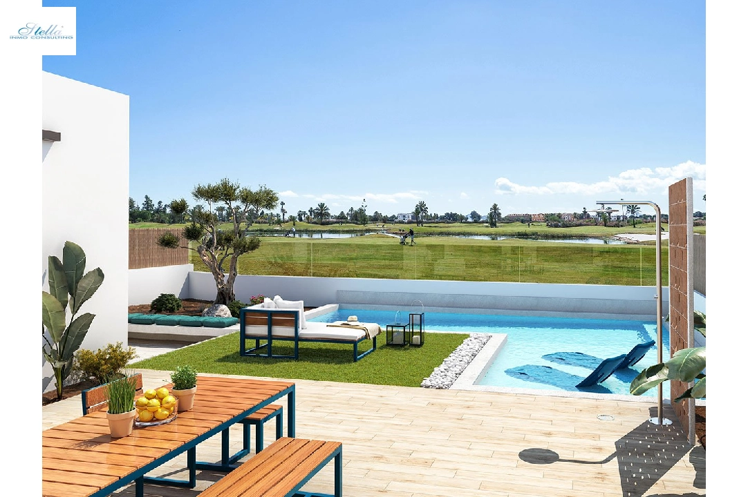 Villa in Los Alcazares zu verkaufen, Wohnfläche 108 m², Zustand Erstbezug, Grundstück 292 m², 3 Schlafzimmer, 2 Badezimmer, Pool, ref.: HA-LAN-430-E01-4
