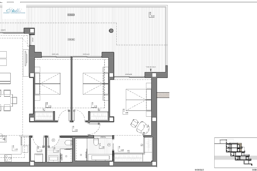 Apartment in Pedreguer(La Sella) zu verkaufen, Wohnfläche 239 m², Klimaanlage, Grundstück 239 m², 3 Schlafzimmer, 2 Badezimmer, ref.: BP-4322PED-21