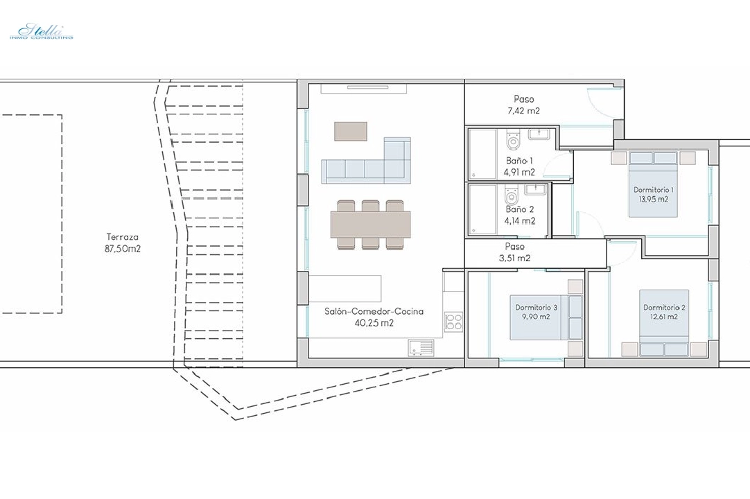 Erdgeschoss Apartment in Finestrat zu verkaufen, Wohnfläche 202 m², Zustand Erstbezug, 3 Schlafzimmer, 2 Badezimmer, Pool, ref.: HA-FIN-313-A03-10