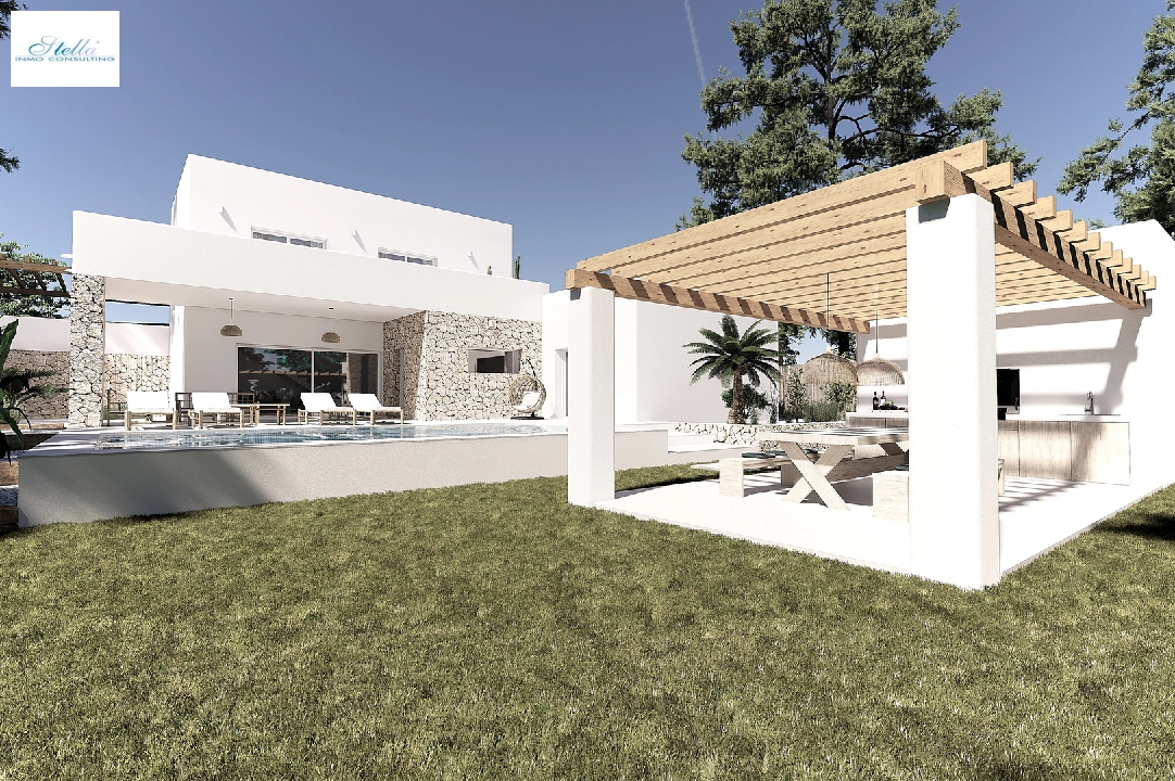 Villa in Moraira(Pinar del Advocat) zu verkaufen, Wohnfläche 190 m², Klimaanlage, Grundstück 800 m², 4 Schlafzimmer, 4 Badezimmer, Pool, ref.: CA-H-1703-AMB-1