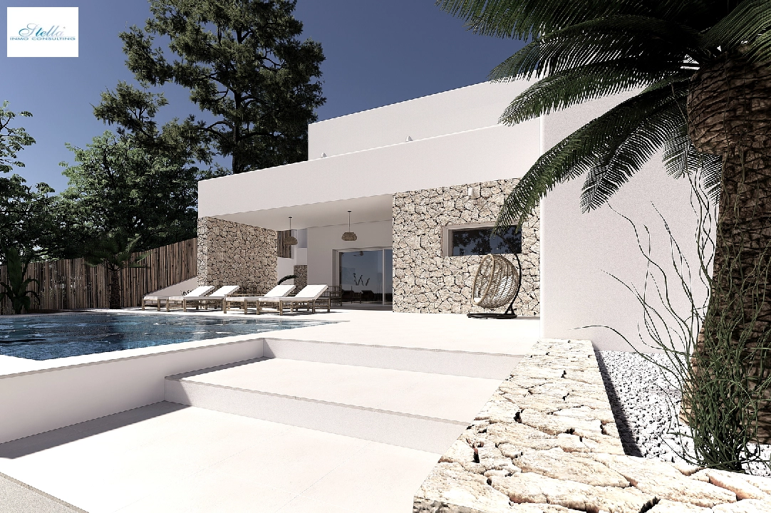 Villa in Moraira(Pinar del Advocat) zu verkaufen, Wohnfläche 190 m², Klimaanlage, Grundstück 800 m², 4 Schlafzimmer, 4 Badezimmer, Pool, ref.: CA-H-1703-AMB-2