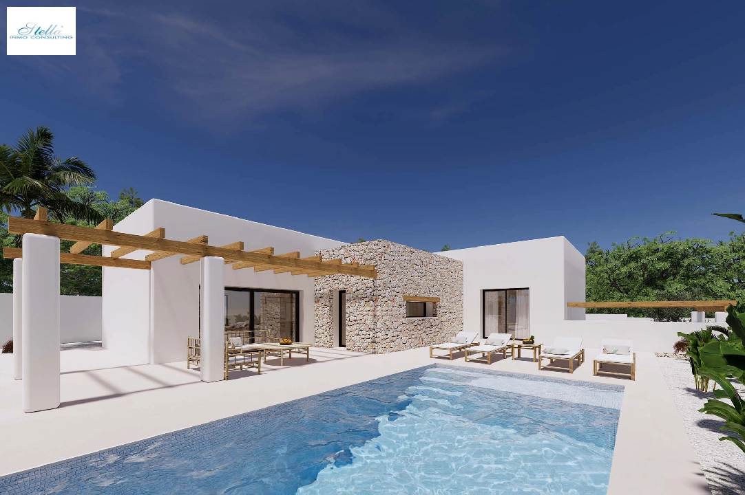 Villa in Moraira(Pinar del Advocat) zu verkaufen, Wohnfläche 196 m², Klimaanlage, Grundstück 800 m², 4 Schlafzimmer, 3 Badezimmer, Pool, ref.: CA-H-1705-AMB-1