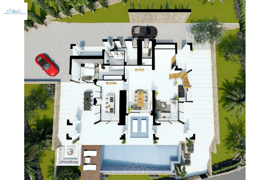 Villa in Benissa(Carrions) zu verkaufen, Wohnfläche 562 m², Klimaanlage, Grundstück 1347 m², 4 Schlafzimmer, 3 Badezimmer, Pool, ref.: CA-H-1710-AMB-20