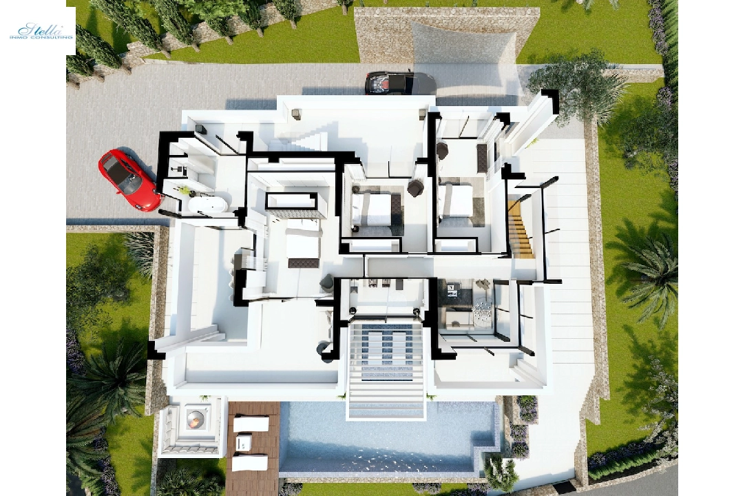 Villa in Benissa(Carrions) zu verkaufen, Wohnfläche 562 m², Klimaanlage, Grundstück 1347 m², 4 Schlafzimmer, 3 Badezimmer, Pool, ref.: CA-H-1710-AMB-21