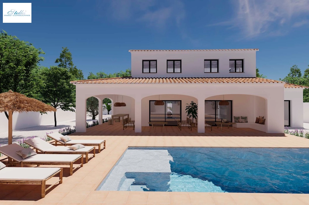 Villa in Moraira(Pinar del Advocat) zu verkaufen, Wohnfläche 248 m², Klimaanlage, Grundstück 1050 m², 4 Schlafzimmer, 4 Badezimmer, Pool, ref.: CA-H-1712-AMB-10
