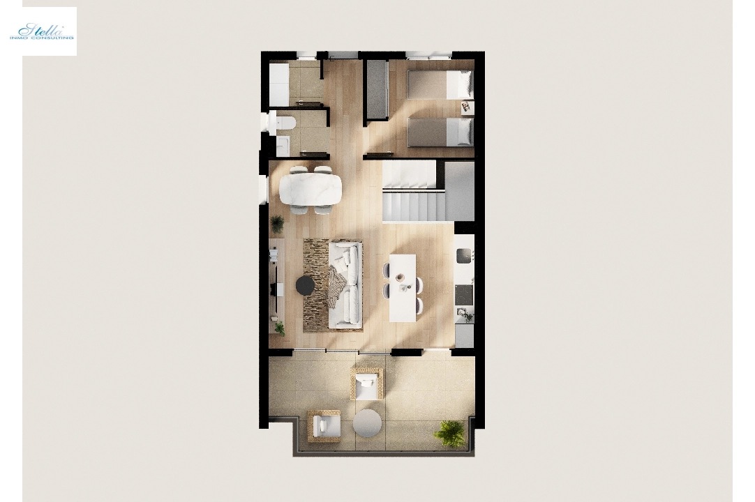 Stadthaus in Finestrat(Balcon de Finestrat) zu verkaufen, Wohnfläche 176 m², Grundstück 318 m², 3 Schlafzimmer, 2 Badezimmer, Pool, ref.: TW-BREEZE-33-17