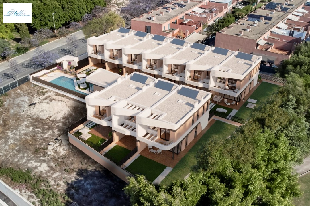 Stadthaus in Alicante(Playa de San Juan) zu verkaufen, Wohnfläche 194 m², Grundstück 65 m², 4 Schlafzimmer, 3 Badezimmer, Pool, ref.: TW-AZUR-5-20