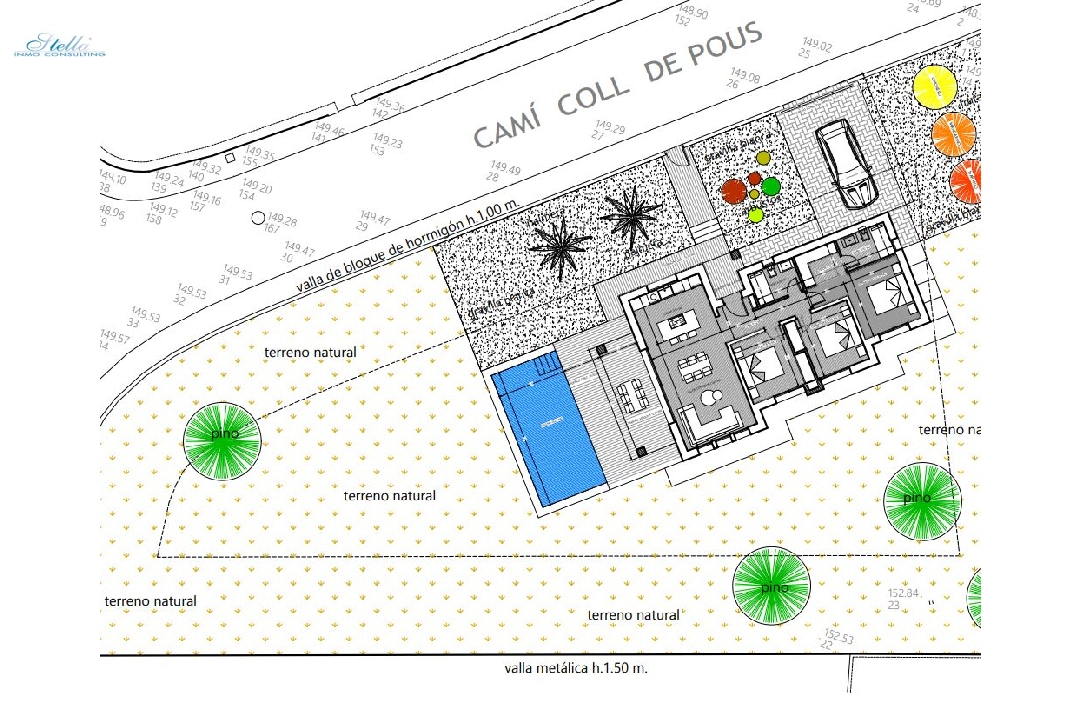 Villa in Denia(Marquesa 4) zu verkaufen, Wohnfläche 120 m², Baujahr 2025, Zustand neuwertig, + Zentralheizung, Klimaanlage, Grundstück 1085 m², 3 Schlafzimmer, 2 Badezimmer, Pool, ref.: UM-UV-HEBE-16