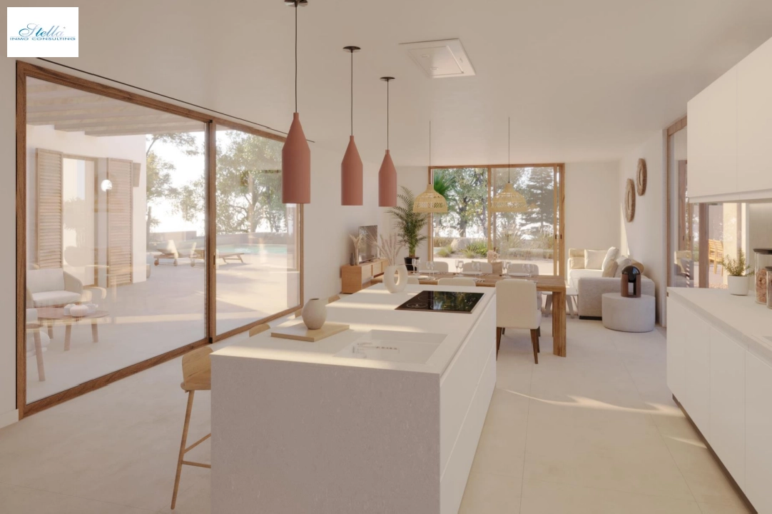 Villa in Moraira(La Sabatera) zu verkaufen, Wohnfläche 213 m², Klimaanlage, Grundstück 971 m², 4 Schlafzimmer, 2 Badezimmer, ref.: BP-4306MOR-4