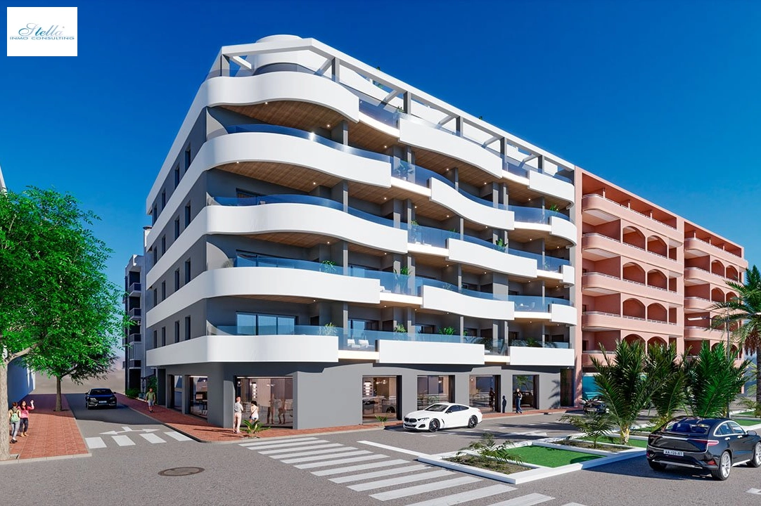 Etagen Apartment in Torrevieja zu verkaufen, Wohnfläche 101 m², Zustand Erstbezug, 3 Schlafzimmer, 2 Badezimmer, Pool, ref.: HA-TON-203-A02-2