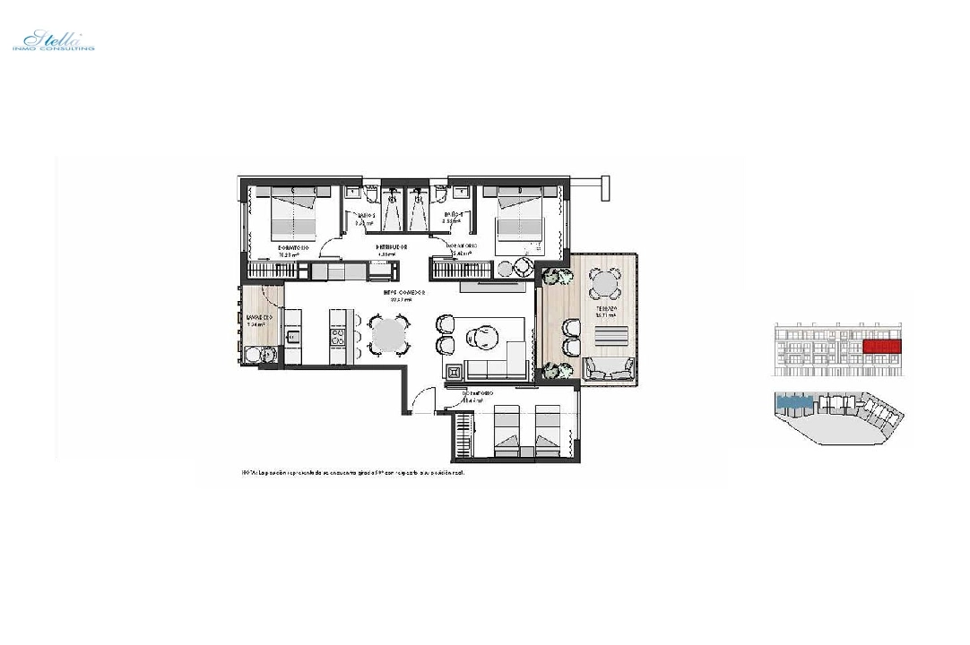 Etagen Apartment in Los Alcazares zu verkaufen, Wohnfläche 125 m², Zustand Erstbezug, 3 Schlafzimmer, 2 Badezimmer, Pool, ref.: HA-LAN-450-A02-7