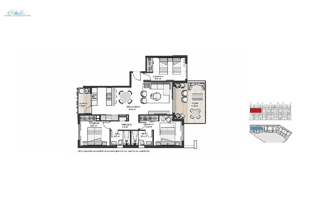 Etagen Apartment in Los Alcazares zu verkaufen, Wohnfläche 125 m², Zustand Erstbezug, 3 Schlafzimmer, 2 Badezimmer, Pool, ref.: HA-LAN-450-A02-8