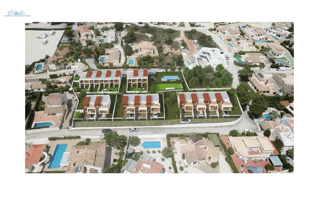 Stadthaus in Calpe(Marisol Park) zu verkaufen, Wohnfläche 106 m², Klimaanlage, Grundstück 138 m², 3 Schlafzimmer, 2 Badezimmer, Pool, ref.: CA-B-1687-AMB-29