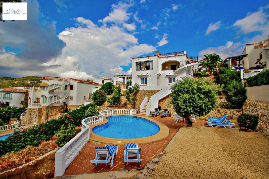 Villa in Benissa(Baladrar) zu verkaufen, Wohnfläche 170 m², Klimaanlage, Grundstück 980 m², 4 Schlafzimmer, 2 Badezimmer, Pool, ref.: CA-H-1757-AMB-25