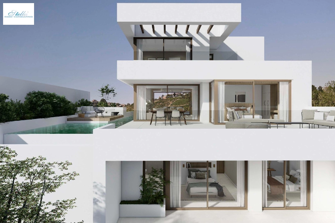 Villa in Finestrat(URBANIZACIONES) zu verkaufen, Wohnfläche 422 m², Klimaanlage, Grundstück 475 m², 3 Schlafzimmer, 3 Badezimmer, Pool, ref.: AM-1179DA-3700-3