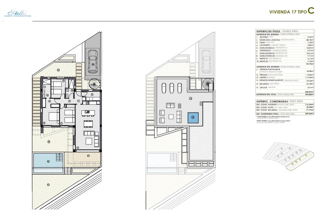 Reihenhaus in Polop(Hills) zu verkaufen, Wohnfläche 179 m², Klimaanlage, 2 Schlafzimmer, 2 Badezimmer, ref.: BP-7052POL-17