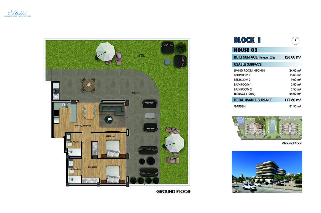 Etagen Apartment in Los Arenales del Sol zu verkaufen, Wohnfläche 117 m², Zustand Erstbezug, 2 Schlafzimmer, 2 Badezimmer, Pool, ref.: HA-ADN-141-A01-28
