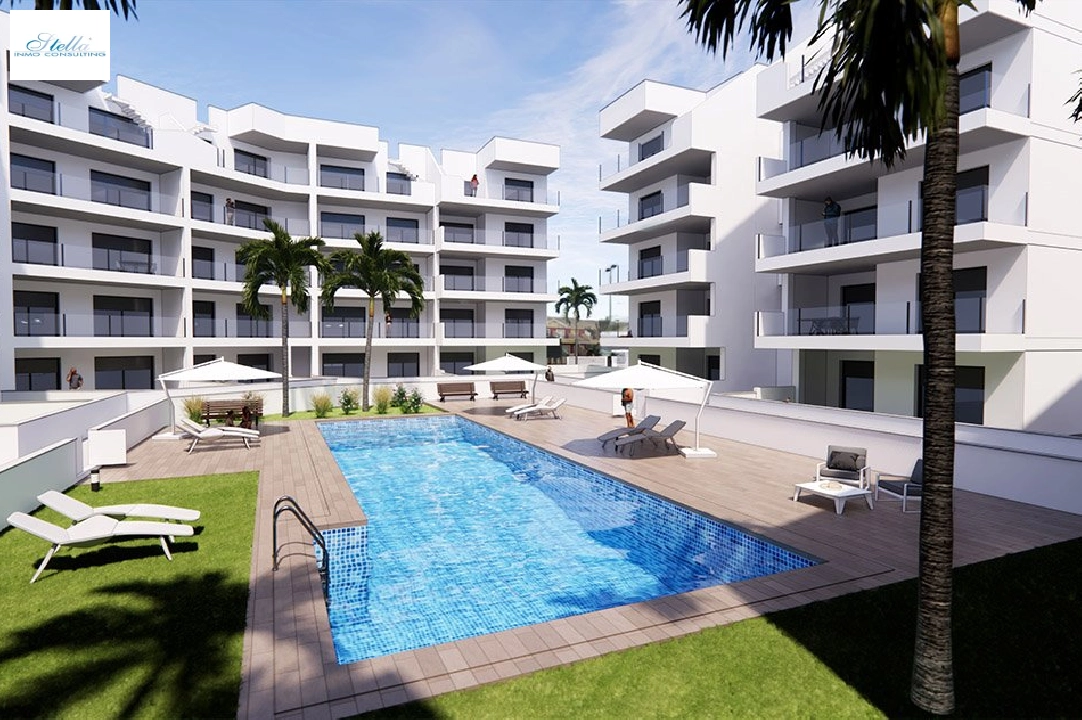 Penthouse Apartment in Los Alcazares zu verkaufen, Wohnfläche 238 m², Zustand Erstbezug, 3 Schlafzimmer, 2 Badezimmer, Pool, ref.: HA-LAN-326-A04-1