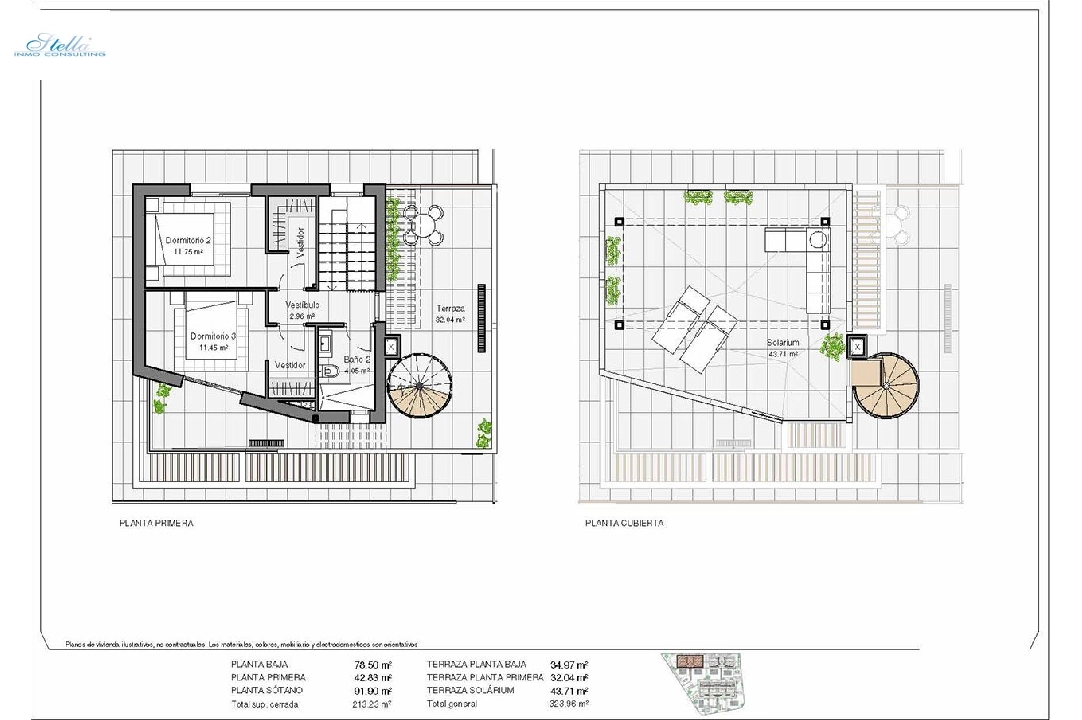 Doppelhaushälfte in Polop zu verkaufen, Wohnfläche 324 m², Zustand Erstbezug, Grundstück 353 m², 3 Schlafzimmer, 2 Badezimmer, Pool, ref.: HA-PON-300-D01-6