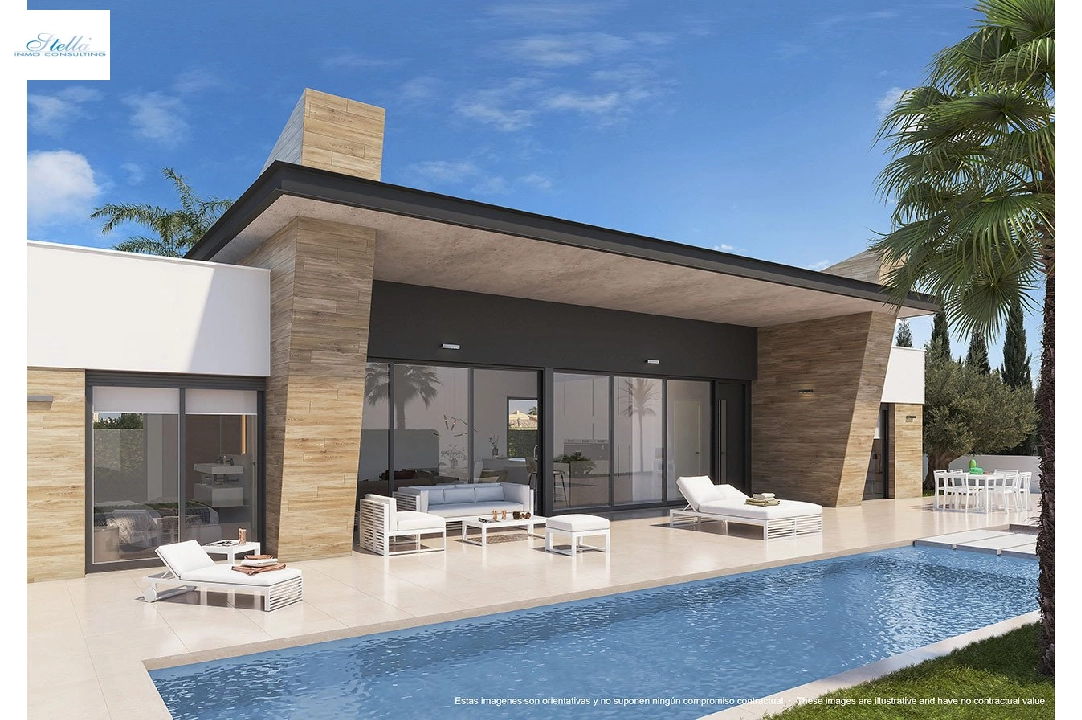 Villa in Ciudad Quesada zu verkaufen, Wohnfläche 150 m², Zustand Erstbezug, Grundstück 530 m², 3 Schlafzimmer, 2 Badezimmer, Pool, ref.: HA-CQN-101-E03-1