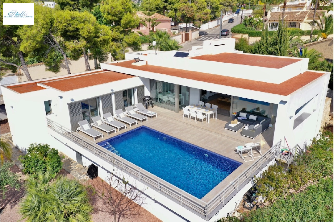 Villa in Benissa(Baladrar) zu verkaufen, Wohnfläche 222 m², Klimaanlage, Grundstück 966 m², 3 Schlafzimmer, 2 Badezimmer, Pool, ref.: CA-H-1755-AMB-17